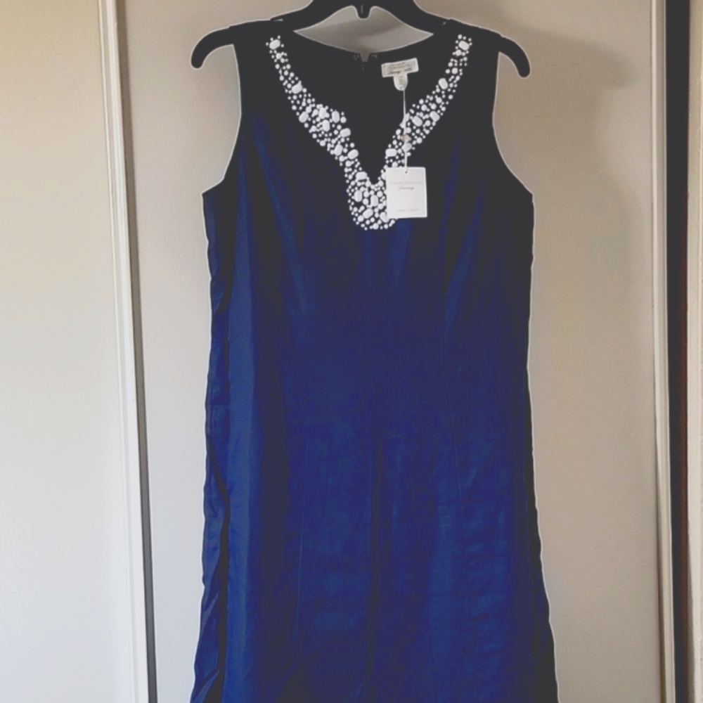 Blue Linen Dress